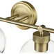 Jonatan 4 Light 35 inch Vintage Brass Vanity Light Wall Light